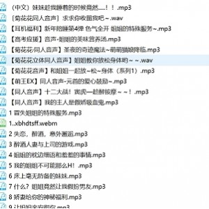 雷电将军cv那地方花音频合集34部，1.4G全收录